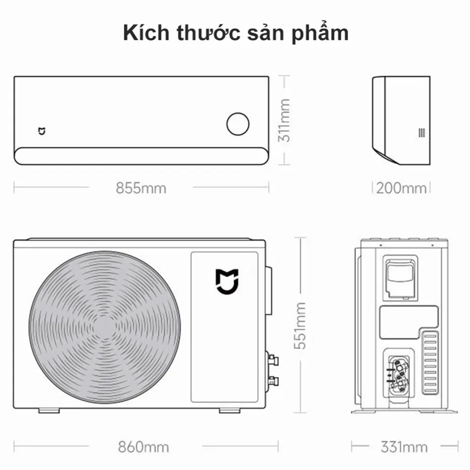 Điều hòa 2 chiều Xiaomi Mijia Inverter KFR-50GW/M2A1 18000 BTU - Ảnh 2