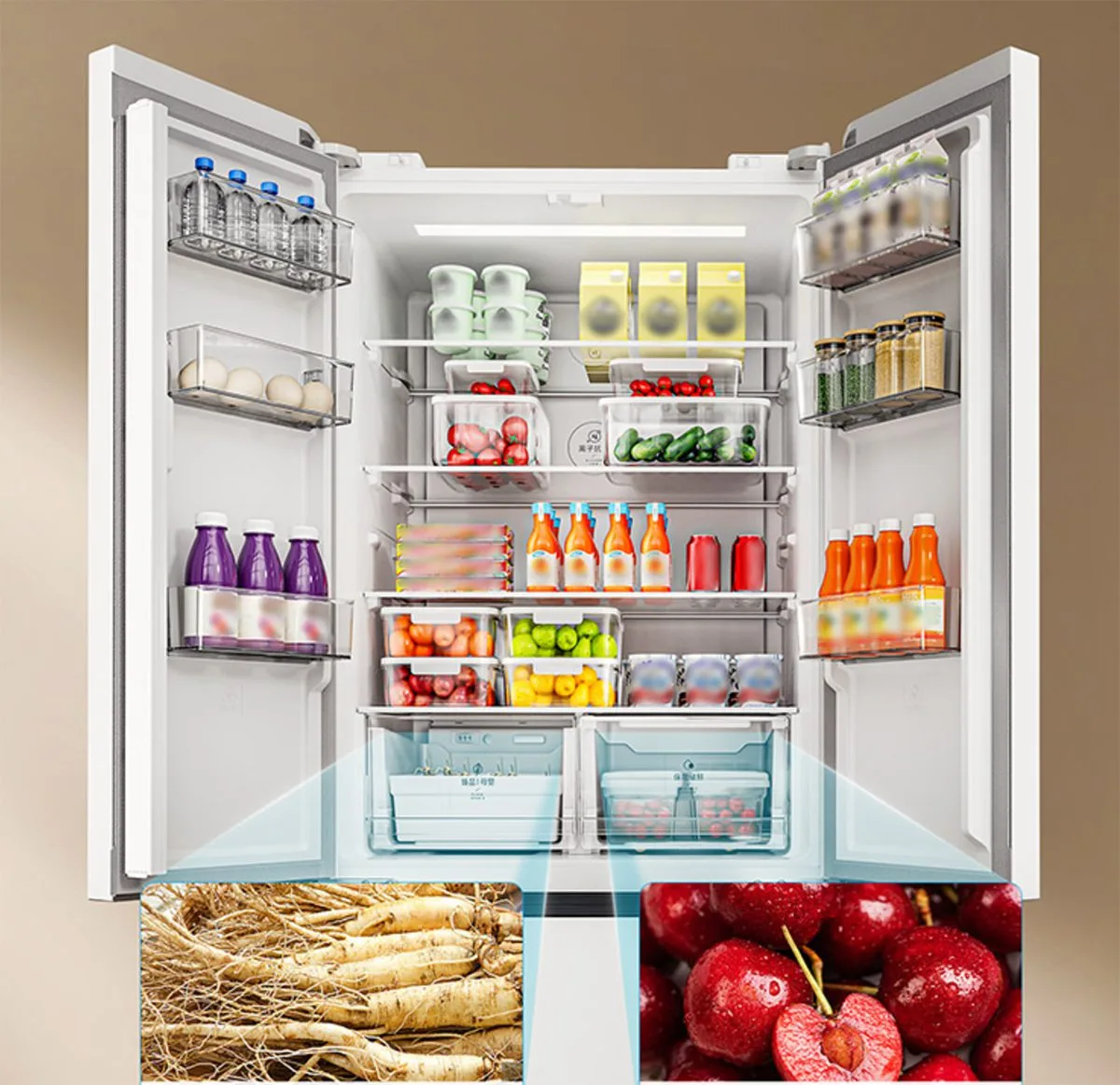 Tủ lạnh Xiaomi Mijia 4 cánh kiểu Pháp 439L - Ảnh 5