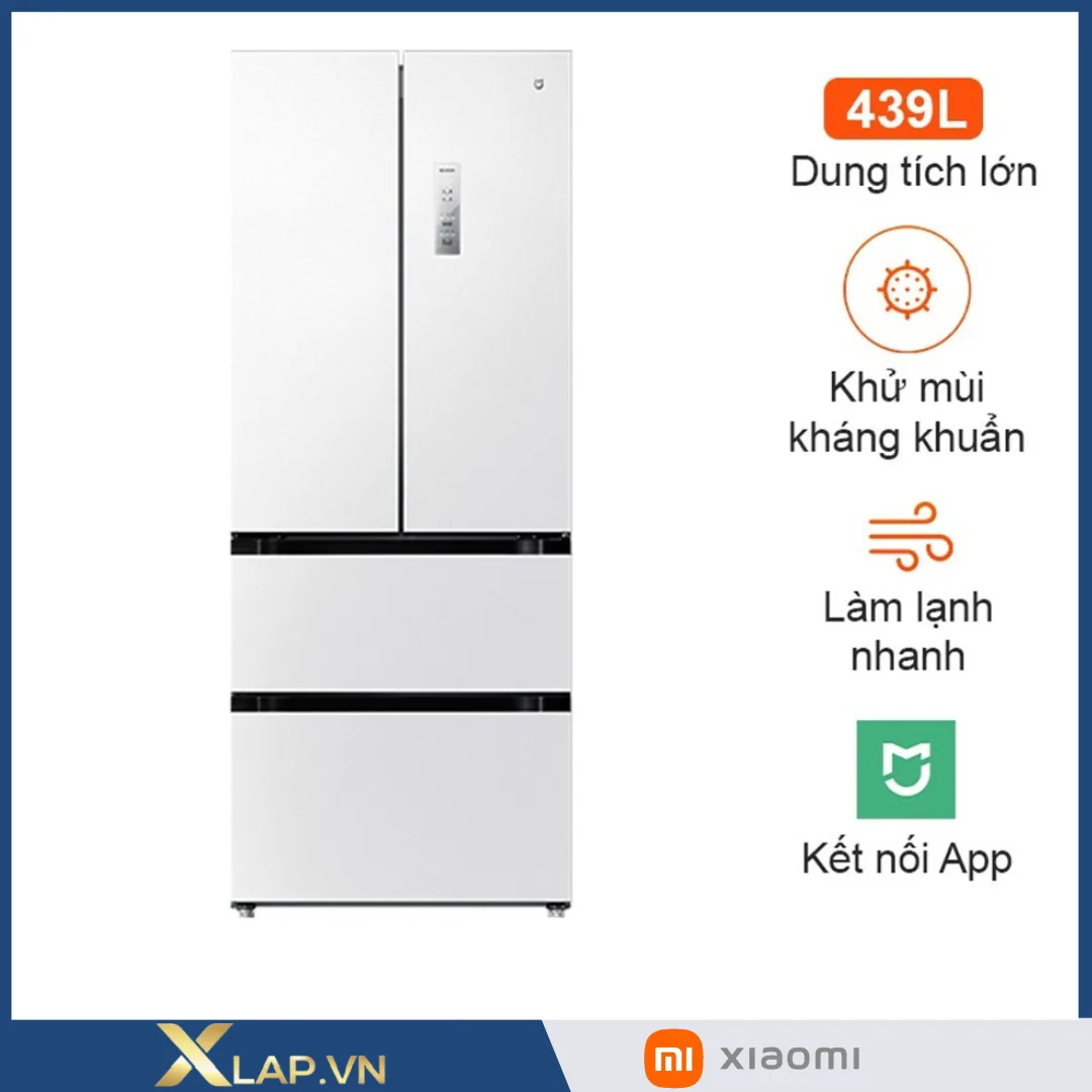 Tủ lạnh Xiaomi Mijia 4 cánh kiểu Pháp 439L