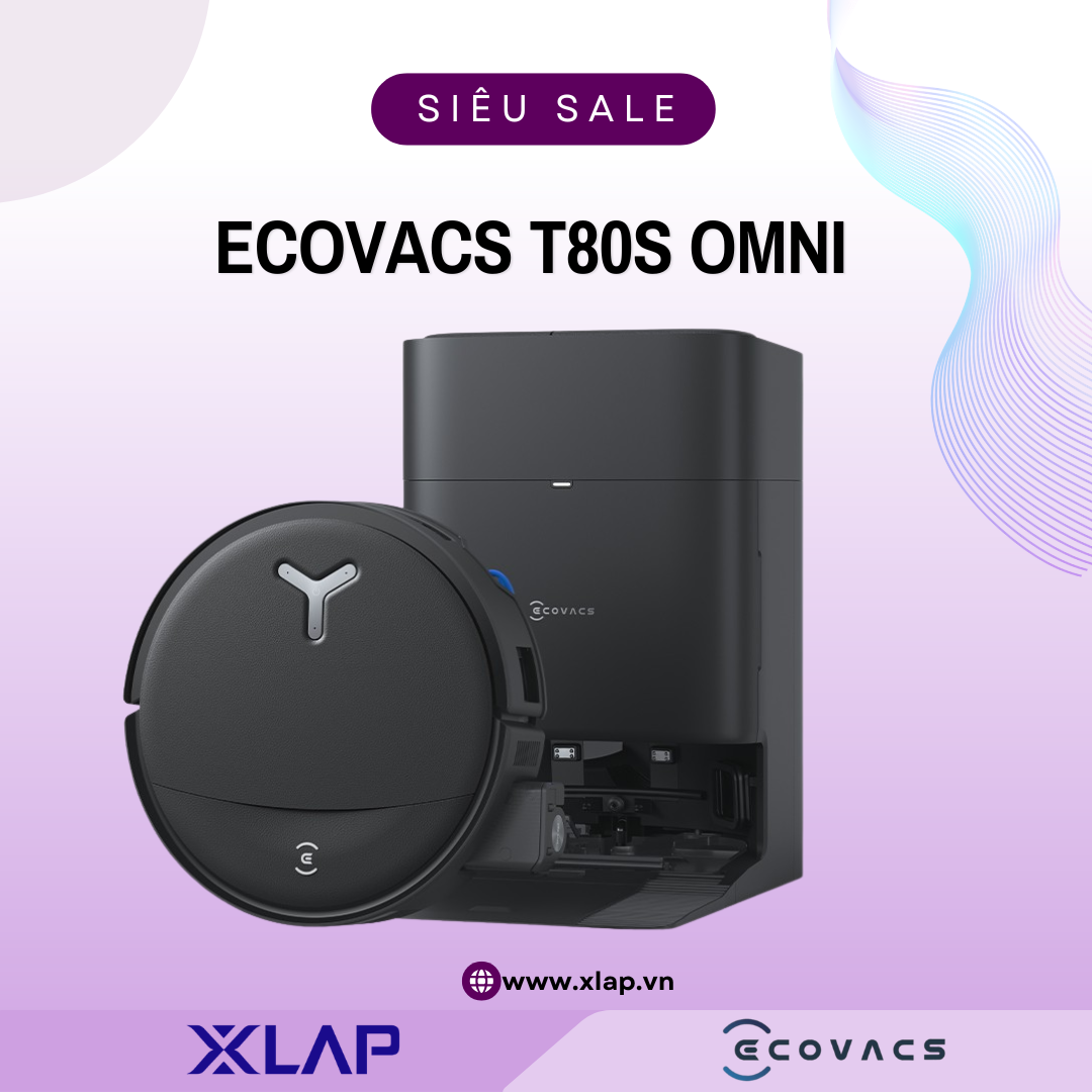 Robot hút bụi lau nhà Ecovacs Deebot T80S Omni