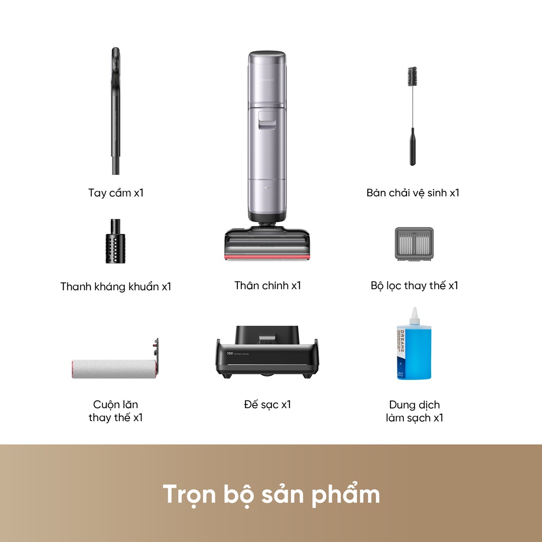 Máy hút bụi lau sàn Dreame H16 Pro Steam - Bản Quốc Tế - Ảnh 12